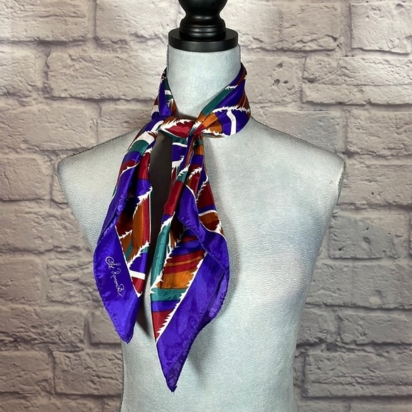 Vintage St. Ramonde Chevron scarf - Picture 1 of 3